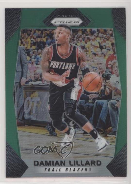 2017-18 Panini Prizm Green Prizm Damian Lillard #141 0c43