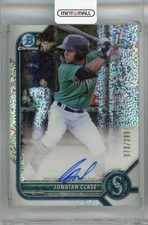2022 Topps Bowman Jonatan Clase Chrome Prospect Auto Speckle /299