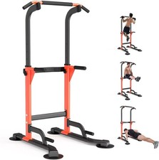 Pull Up Dip Station For Home Gym Strength Training Fitness Workout Station Ch...