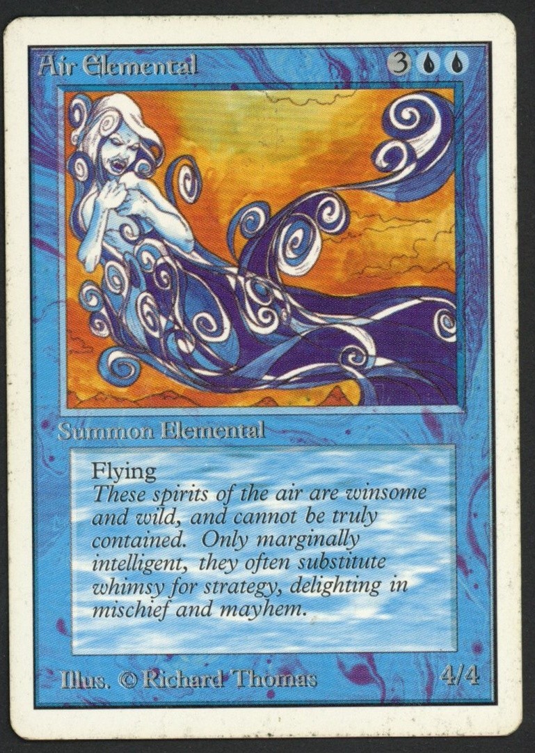 ***Unlimited Air Elemental (Heavy Indent)*** MTG Unlimited Magic Kid Icarus