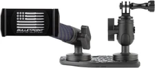 Bulletpoint Metal Dash Mount Cell Phone Holder & Action Camera Bracket Black 