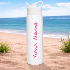 Personalised Insulated Bottle with Straw Inspired Fitness Love Custom!!!