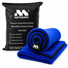 1400 GSM Microfiber Car Drying Towel 50x80cm Ultra Absorbent Twist Loop - UK