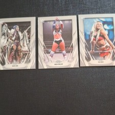 Topps Chrome WWE Kairi Sane Wren Sinclair Sol Ruca Wrestling 3 Card Lot