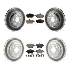 Front Rear Ceramic Brake Rotors Coated for INFINITI QX30 2017-2019 oe65 Aftermar