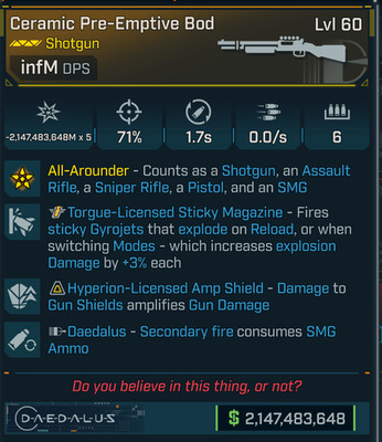 Borderlands 4 OP MODDED  CERAMIC BOD SHOTGUN TORGUE STICKY CRAZY DPS