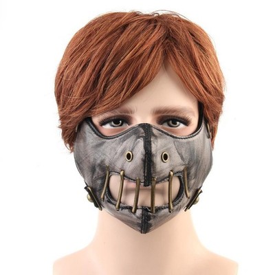 Unisex Steampunk Nietmaske Vintage Gothic Punk Cosplay Maske Aushöhlen