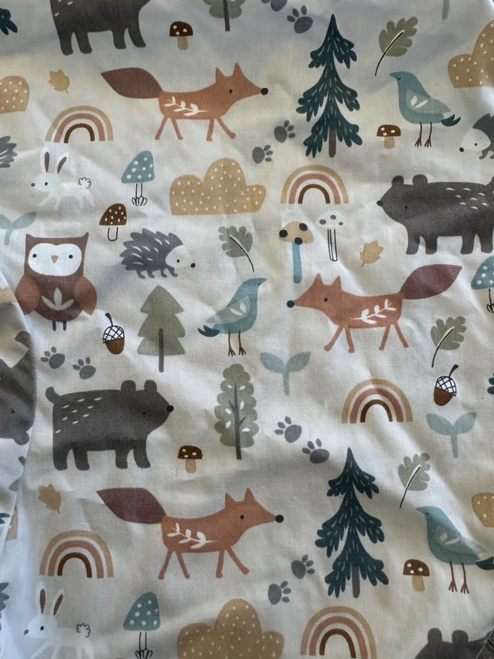Boppy Pillow Slipcover Classic Fox Forest/Tan & Baby Carrier Elastic Fabric - Image 4 of 4