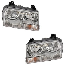 Pair Of Headlights 2009-2010 Chrysler 300 Touring Limited 6.1l 57010756aa-pfm Pair Of Headlights 2009-2010 Chrysler 300 Touring Limited 6.1l 57010756aa-pfm