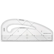Pattern Maker Perspex Pattern Marking Ruler - 43 x 19 cm | Multipurpose Bevel...