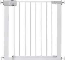 Safety 1st White Metal Pressure Mounted Securtech Simply Close Stair Gate - 0330