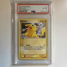 2006 Pokémon TCG | Pop Series 4 | Pikachu Promo Vintage Card Rare Holo PSA 6 