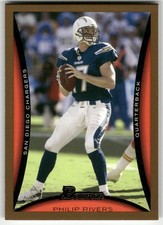 2008 Bowman Gold Philip Rivers #13 San Diego Chargers