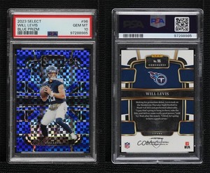 2023 Panini Select Concourse Blue Prizm /199 Will Levis PSA 10 GEM MT Rookie RC