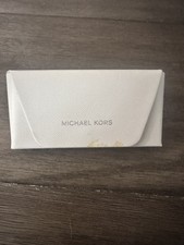 Michael Kors Authentic Hard Eyeglasses Sunglasses Case in White