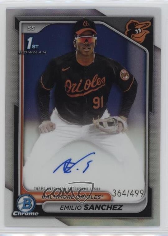 2024 Bowman Chrome Prospect Refractor 364/499 Emilio Sanchez #CPA-ES Auto 4f5