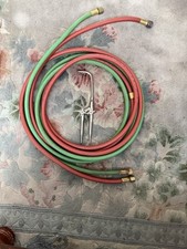 Vintage Hoke Jewelers Torch with Twin Oxygen Gas Hoses - Soldering Brazing Set