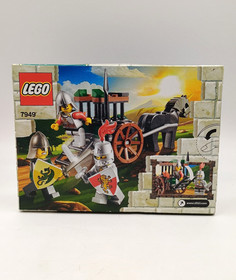 Lego 7949 Kingdoms Prison Carriage Rescue Knights Dragon Lion Shield NIB SEALED