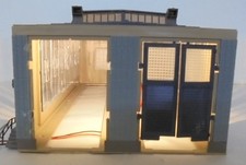 Capannone Locomotive Illuminato Doppio Per Scala H0 Per Fabbri Produttori ? #FV#