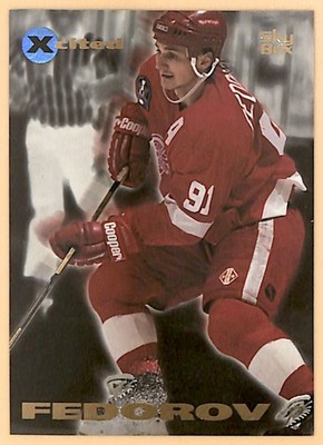 1995-96 SkyBox E-Motion Xcited #4 Sergei Fedorov Detroit Red Wings