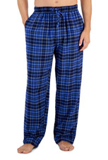Club Room Men Flannel Pajama Pants Navy Size M