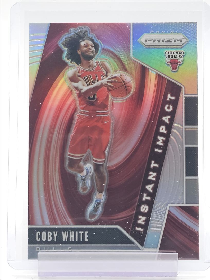 COBY WHITE 2019-20 PANINI PRIZM INSTANT IMPACT SILVER CHICAGO BULLS Q0757