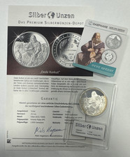 20 LIRA T&uuml;rkei "Dede Korkut" 1 OZ Silberm&uuml;nze 2019 -999 Fine Silber PP