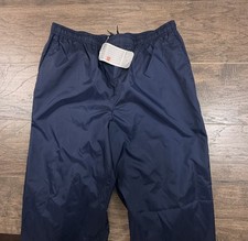 Vintage Nike Track Pants Mens Large Navy Windbreaker Drawstring Baggy Y2K