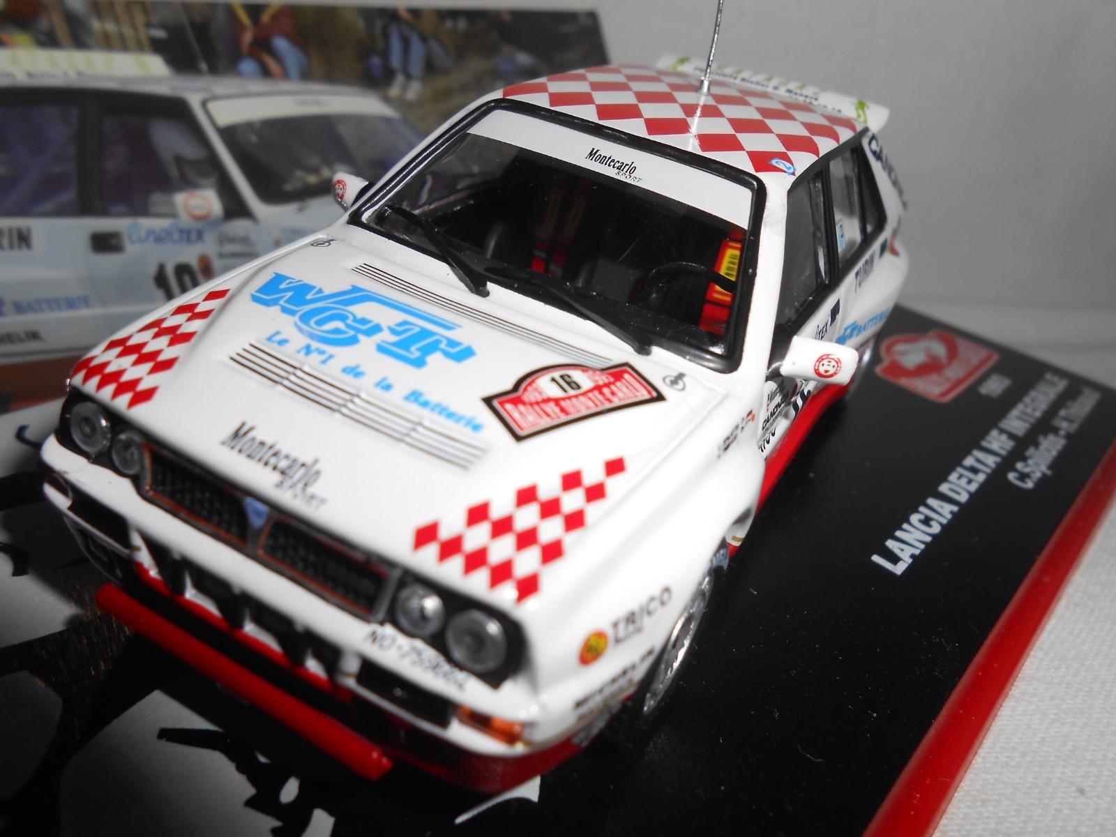 Voiture miniature Lancia Delta HF Integrale n16 Monte Carlo 1983