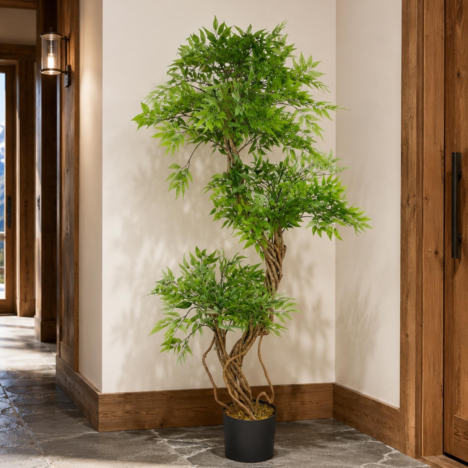 Botanik Fruticosa Ficus Artificial Tree 4.5ft - Image 2