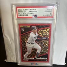 2022 Topps Update Black Gold RED #BG9  Spencer Torkelson RC #’d 7/10 PSA 💎 10