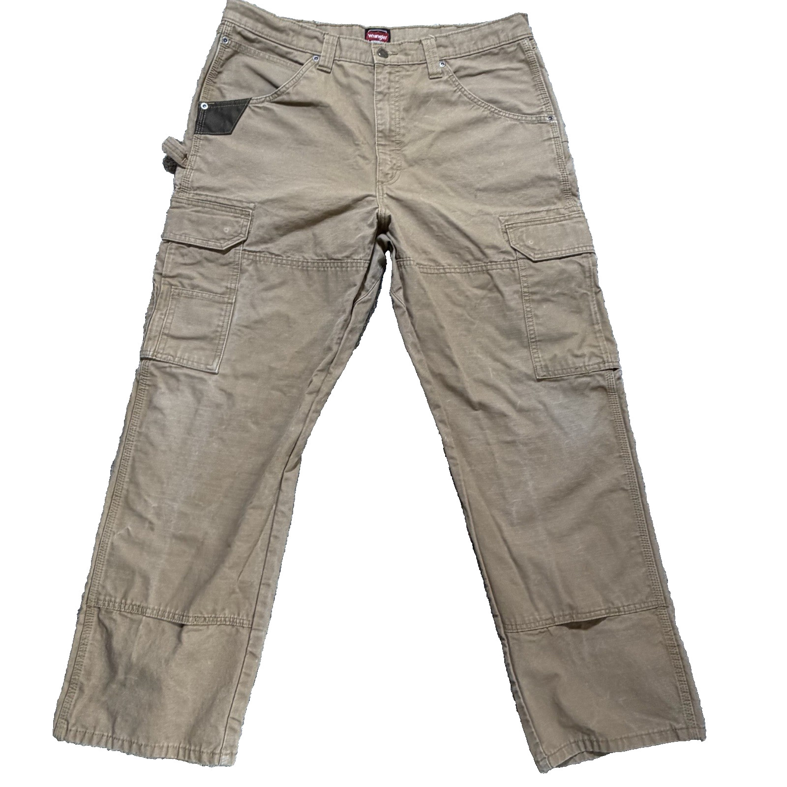 Wrangler Riggs Workwear Ranger Carpenter Pants 36x30 Bark Brown Duck Canvas thumbnail 3