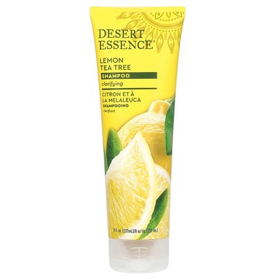 Desert Essence Organics Shampoo Lemon Tea Tree 8 fl oz 237 ml Biodegradable,