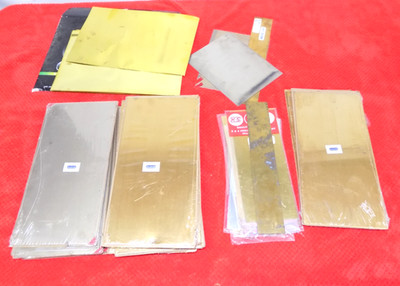 LOT Jeweler's Brass Sheet Metal Rectangle Rio Grande 130-116 130-120 130-122
