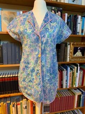 Dederon Schürze DDR 1980er Kittelschürze, Gr. 40/42, Nylon