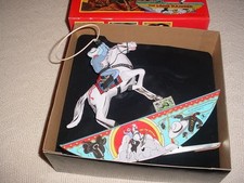 Schylling The Lone Ranger Vintage Collectible Wind-Up Tin Toy with box NIB