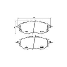 Plaquette de frein Subaru B9 TRIBECA