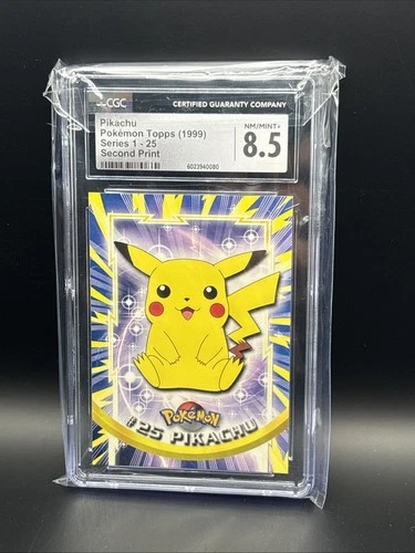Pokémon Pikachu TCG Topps #25 CGC 8.5