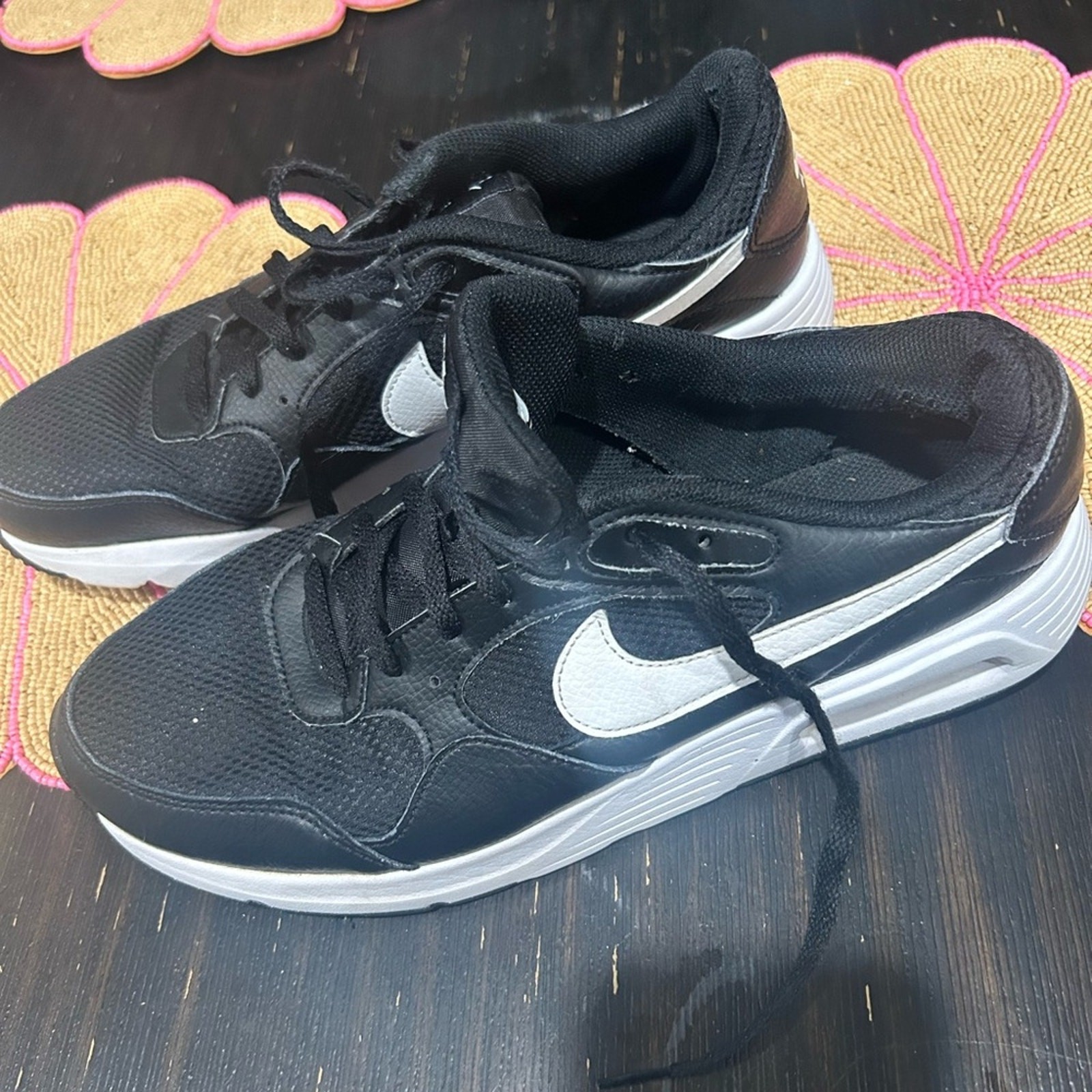 Nike Black and White Men's Sneakers - image 5