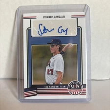 2023 USA Stars & Stripes STUNNER GONZALES  BLUE AUTOGRAPH