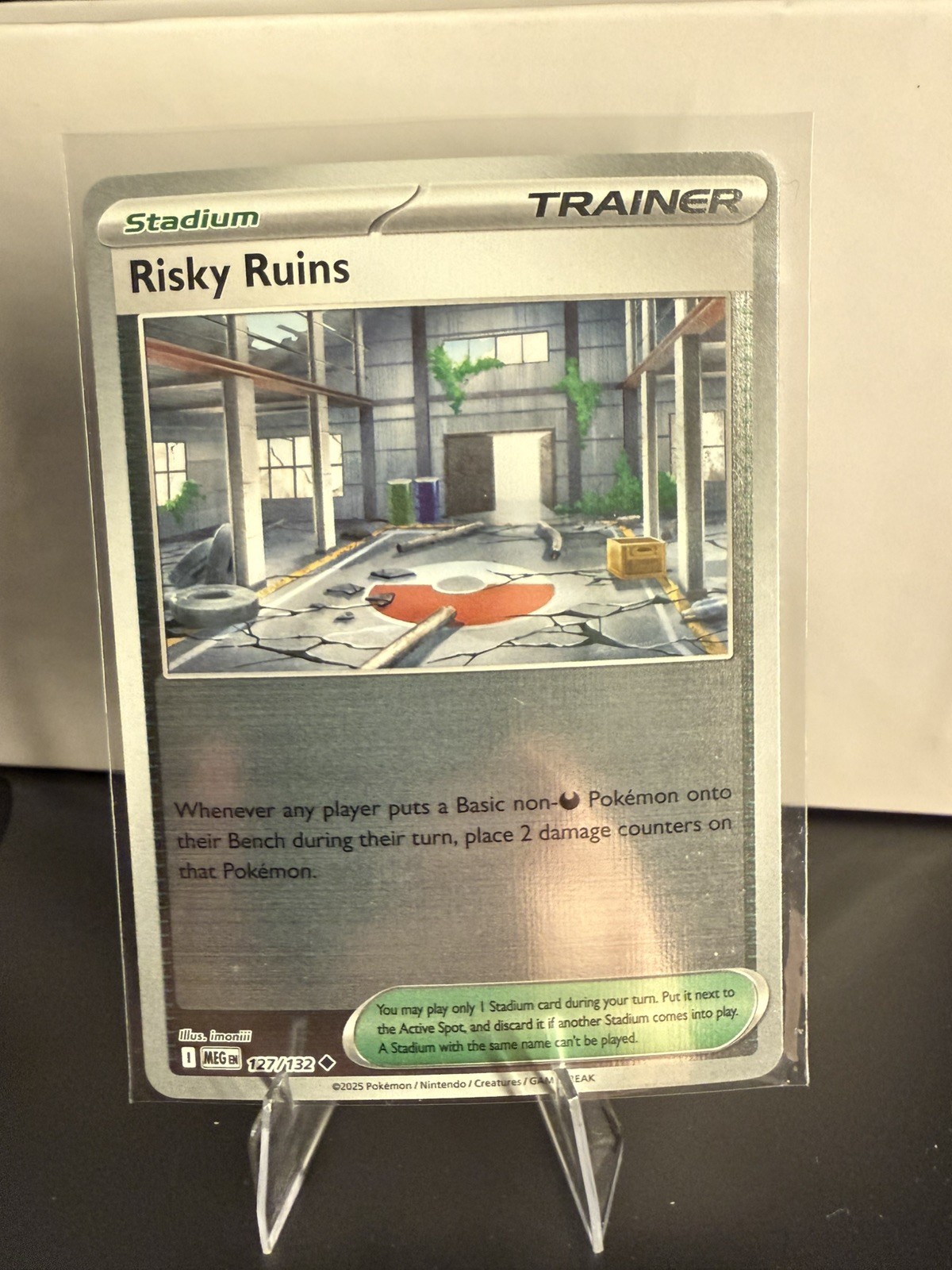 Risky Ruins 127/132 Reverse Holo - ME01: Mega Evolution Pokémon TCG - NM
