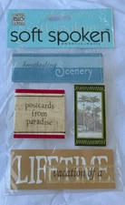 Me & My Big Ideas Soft Spoken Embellishments "Travel"  ~SS-20