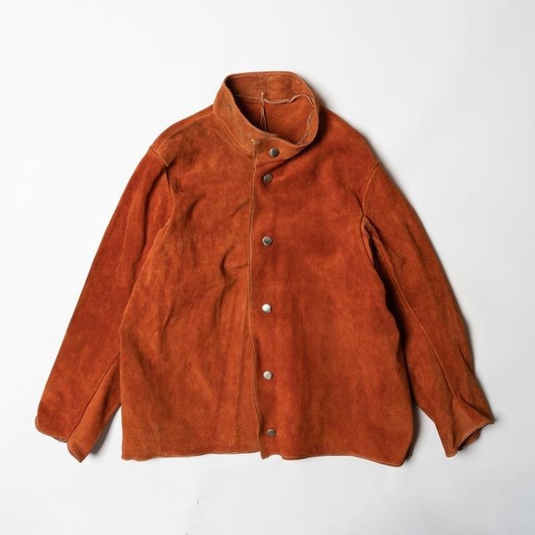 Men Vintage Jacket Coral Leather 38 / M / 46