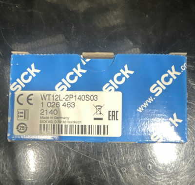 SICK WT12L-2P140S03 Photoelectric Sensor, DC SPDT Digital, Connector, Unshielded