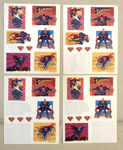 DC Universe Batman/Superman/Wonder Woman Large Sticker Lot/Hallmark - Picture 9 of 12