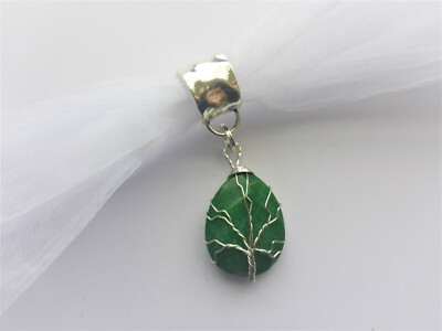 Twist Jade Schal Schmuck Isabelle Grace schwarz Ingwer Handarbeit Baumleben grün