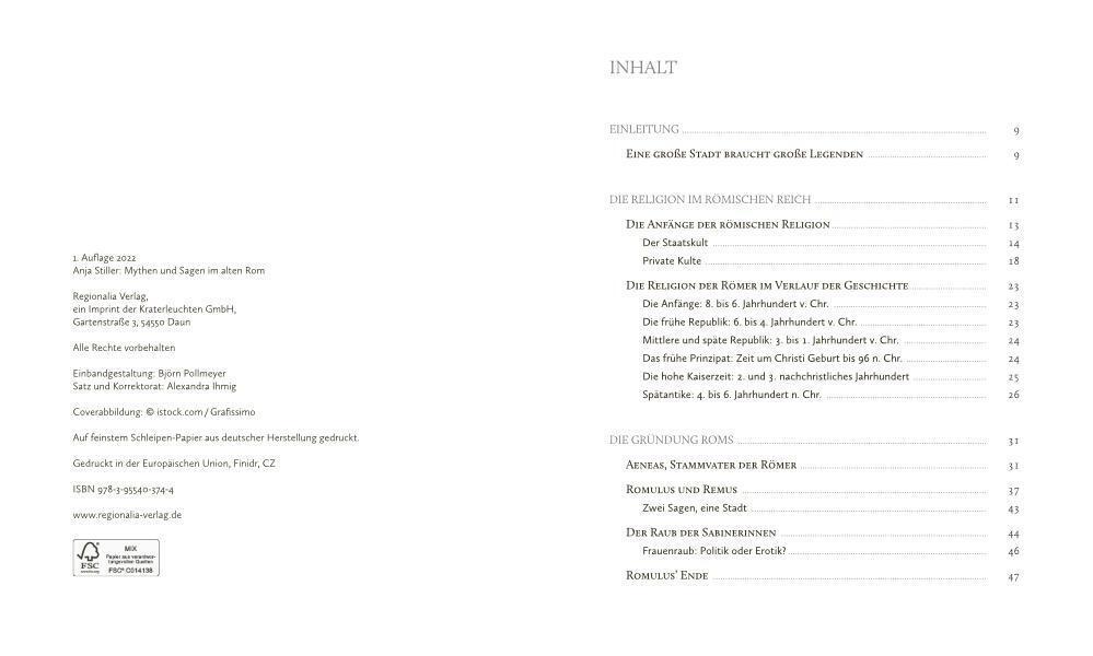 Thumbnail - Anja Stiller | Mythen Und Sagen Alten Rom | Buch | Deutsch (2022) |