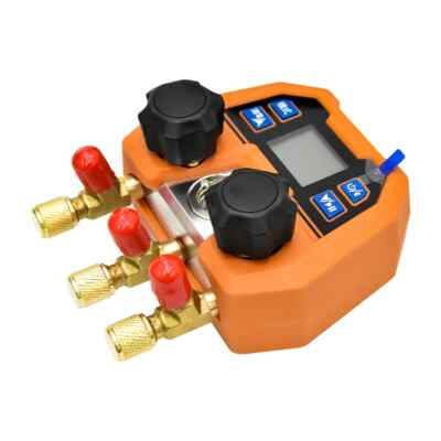 DMG-4B Digital Double Gauge Valve Electronic Manifold Instrument -14~800psi