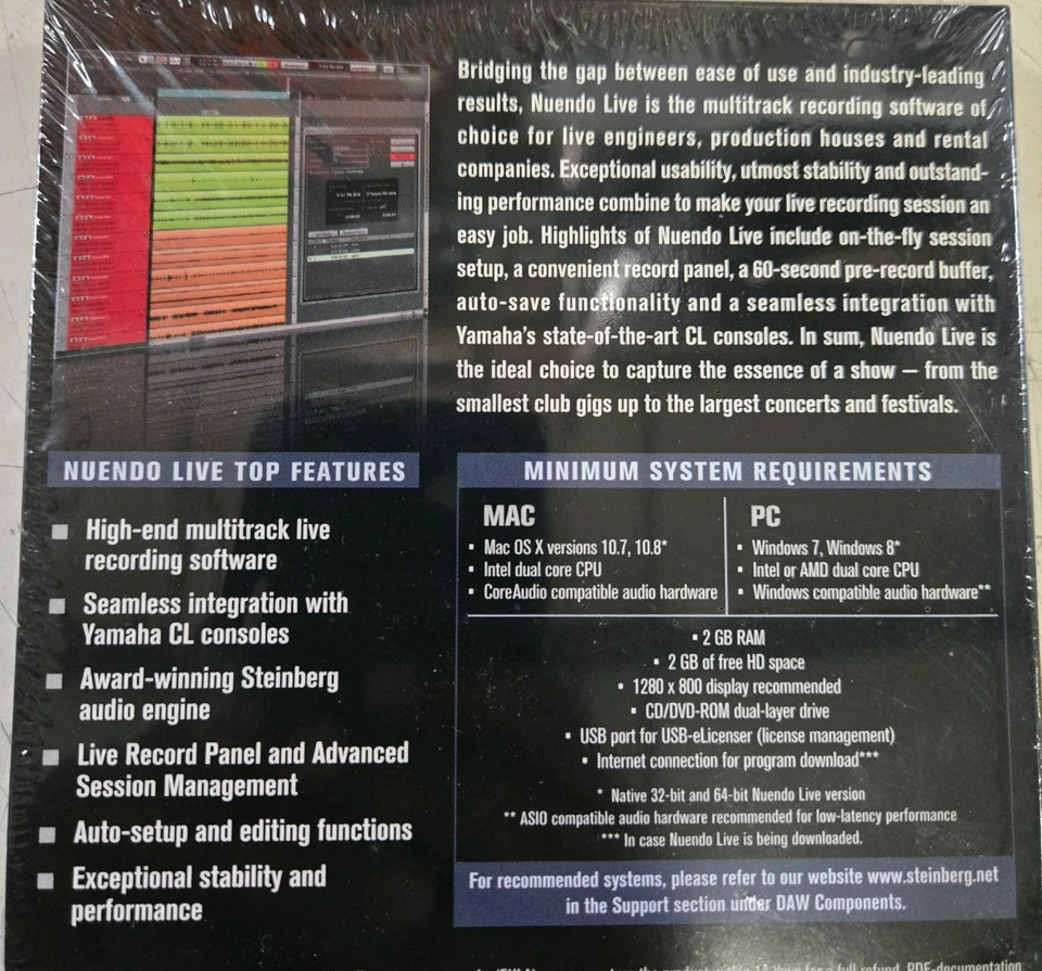 Nuendo Live - Steinberg Software Live Production System - Image 2 of 2