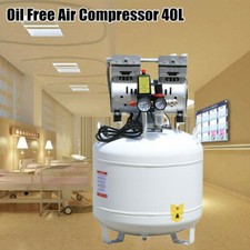 40L Portable Dental Air Compressor Oil Free Silent Air Pump 110V NEW